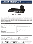 Telex BTR-300 User's Manual