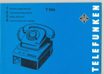 Telefunken TELEFUNK t104 User's Manual