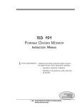 Teledyne TED 191 User's Manual