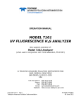 Teledyne T101 User's Manual
