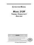 Teledyne 212R User's Manual