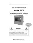 Teledyne 6750 User's Manual