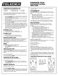 Teledex Telephone Diamond+Plus User's Manual