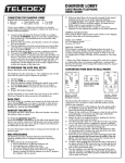 Teledex Telephone 606-0421-00A User's Manual