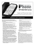 Teledex SIP ND2100 User's Manual