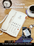 Teledex Millennium 2010 User's Manual