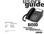 Teledex B4506 User's Manual
