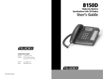 Teledex B150D User's Manual