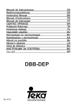 Teka Kutchentechnik DBB-DEP User's Manual