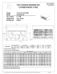 Tecumseh VSAG517ZXTHM Performance Data Sheet