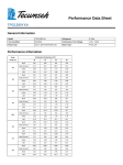 Tecumseh TPG1390YXA Performance Data Sheet