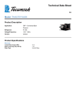 Tecumseh THA0370YXASK Technical Data Sheet