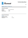 Tecumseh SIERRA17-0982Z1XA Technical Data Sheet