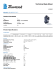Tecumseh RKA5513CXC Technical Data Sheet