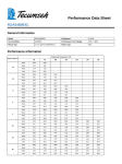 Tecumseh RGA5485BXC Performance Data Sheet