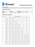 Tecumseh RGA5467EXV Performance Data Sheet