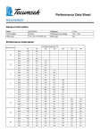 Tecumseh RGA5453BXV Performance Data Sheet