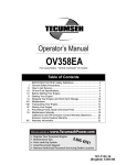 Tecumseh OV358EA User's Manual