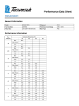 Tecumseh HGA5512EXV Performance Data Sheet