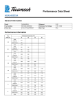 Tecumseh HGA5492EXA Performance Data Sheet