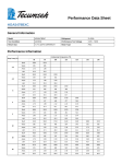 Tecumseh HGA5479BXC Performance Data Sheet