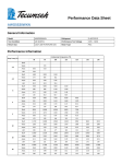 Tecumseh AWG5530WXN Performance Data Sheet
