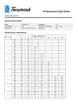 Tecumseh AWG5522EVA Performance Data Sheet