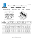 Tecumseh AWG4530EXNXW Performance Data Sheet