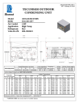 Tecumseh AWG4525EXNHN Performance Data Sheet