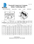 Tecumseh AWA9518ZXNXF Performance Data Sheet