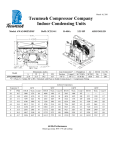 Tecumseh AWA2490ZXDXF Performance Data Sheet