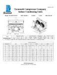 Tecumseh AWA2457ZXTXF Performance Data Sheet