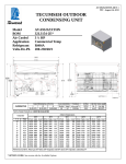 Tecumseh AVA9525ZXTHN Performance Data Sheet