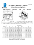 Tecumseh AVA9525ZXNXF Performance Data Sheet