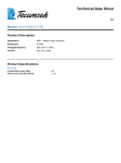 Tecumseh AVA7523ZXTHN Technical Data Sheet