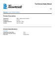 Tecumseh AVA7523ZXNHN Technical Data Sheet