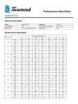 Tecumseh AKA4476YXC Performance Data Sheet