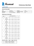Tecumseh AJEK513ZHZ Performance Data Sheet