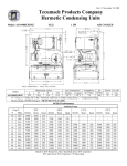 Tecumseh AJA9486EXDXD Performance Data Sheet