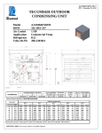 Tecumseh AJA9484EXDHS Performance Data Sheet