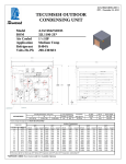 Tecumseh AJA7494ZXDHS Performance Data Sheet