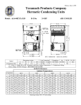 Tecumseh AJA4482YXAXD Performance Data Sheet