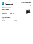 Tecumseh AGA9539ZXNXF Technical Data Sheet