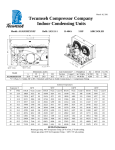 Tecumseh AGA9539ZXNXF Performance Data Sheet