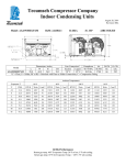 Tecumseh AGA9538ZXTXM Performance Data Sheet