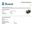 Tecumseh AEA9415ZXAXA Technical Data Sheet