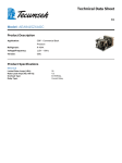 Tecumseh AEA9415ZXAGC Technical Data Sheet