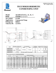 Tecumseh AEA9415ZXAGB Performance Data Sheet
