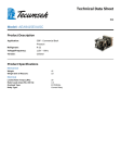 Tecumseh AEA9415EXASC Technical Data Sheet