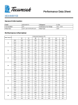 Tecumseh AEA4448YXD Performance Data Sheet